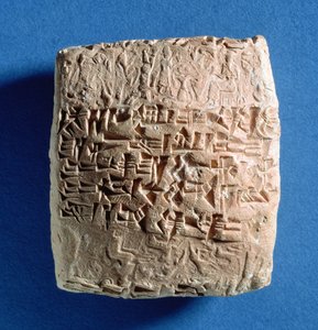 Tablet recording grain sale from Kultepe, Turkey, Assyrian, 19th century BC by Assyrian School