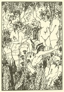 The Snare of Vintage 1894 by Aubrey (after) Beardsley