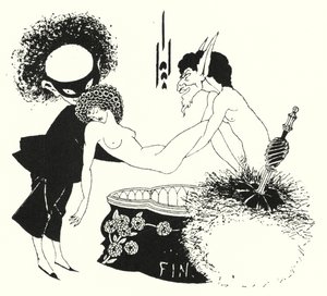Design for tailpiece by Aubrey Beardsley