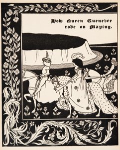 How Queen Guenever Rode on Maying by Aubrey Beardsley