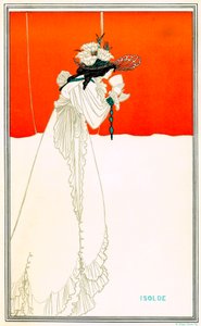Isolde drinking the love potion by Aubrey Beardsley after the opera by Richard Wagner Tristan and Isolde - Arthurian Celtic legend - Art Nouveau - chromolithography W. Griggs by Aubrey Beardsley