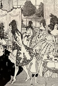 The Rape of the Lock. Alexander Pope. Pen Drawing, 1896