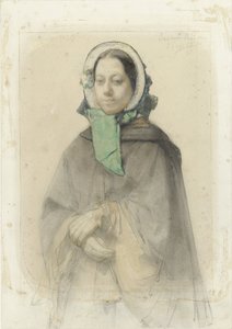 Portrait of Theresia A. A. Allebé by August Allebe