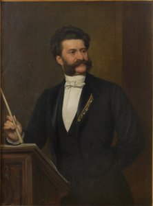 Portrait of Johann Strauss by August Eisenmenger