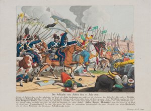 The Battle of Aytos on 25 July 1829, c. 1830 by August Friedrich Andreas Campe