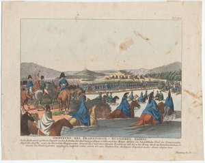 The start of the French Invasion of Russia by August Friedrich Andreas Campe