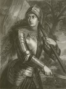Johanna (engraving) by August Friedrich Pecht