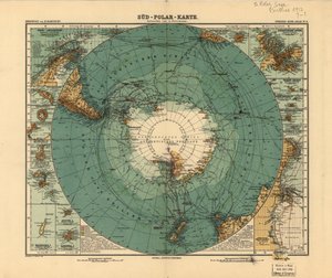 Map of the South Pole, 1912