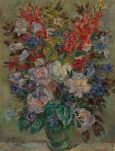 Flower still life by August Hermann Fricke