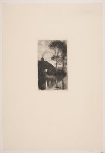 Evening Landscape by a Smithy