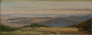 View of the Otzberg to Spessart and Hahnenkamm by August Lucas