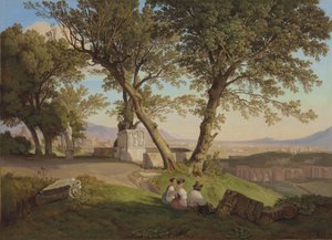View of Rome from Villa Mattei by August Lucas