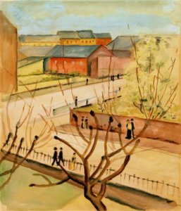 View of Our Street in Spring by August Macke