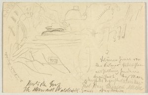 The Shaking Cab, Postcard to Wassily Kandinsky in Odessa by August Macke