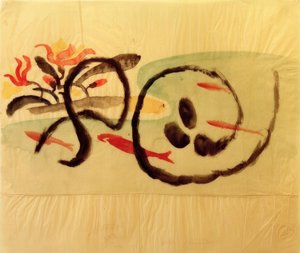 Fish Pattern, Design for Embroidery by August Macke