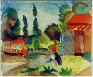 Garden Cottage by August Macke