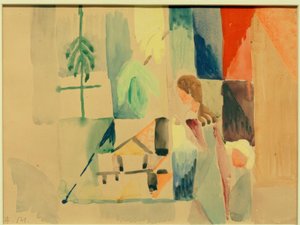 Children at the Vegetable Shop II by August Macke