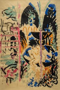 Girl at the Fountain by August Macke