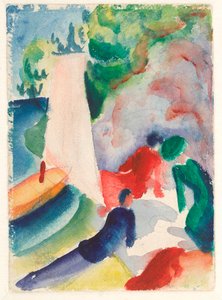 Pique-nique apres la voile by August Macke