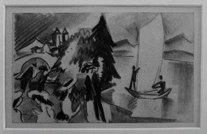 Study for Yellow Sail by August Macke