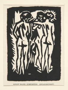 Three Nudes by August Macke
