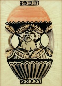 Vase with Shepherdess by August Macke