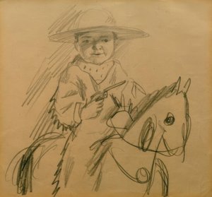 Walter as Cowboy by August Macke