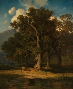 Forest Landscape by August Maximilian Zimmermann