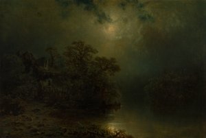Moonlight Night by August Piepenhagen