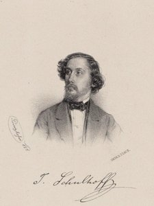 Portrait of the pianist and composer Julius Schulhoff, 1850 by August Prinzhofer