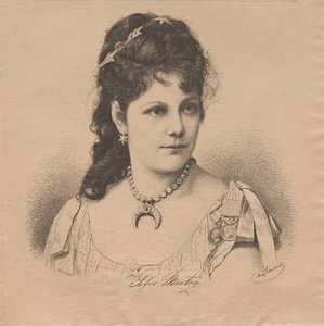 Portrait of pianist and composer Sophie Menter by August Schubert