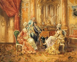 At Piano by August Stephan Sedlacek