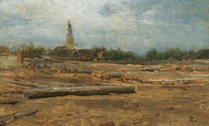 Wood Yard near Szolnok by August von Pettenkofen