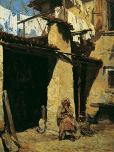 Neapolitan Farmhouse with Peasant Woman