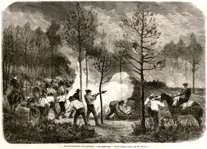 The Great Fire of the Landes, the Counter-Fire by Auguste Andre Lancon