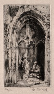 Gothic Doorway by Auguste Brouet