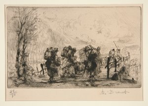 Belgian Machine Gunners by Auguste Brouet