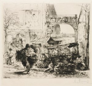 A Morning on Avenue de Clichy by Auguste Brouet
