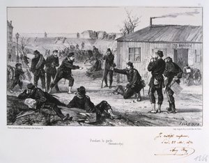 Pendant la Garde, Siege of Paris, Franco-Prussian War by Auguste Bry