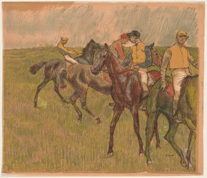 Race Horses by Auguste Clot