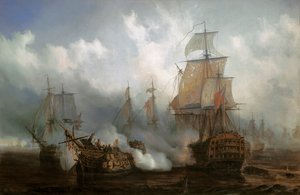 The Redoutable in the Battle of Trafalgar, October 21