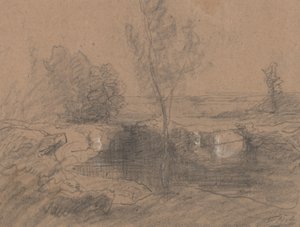 Landscape by Auguste Francois Ravier