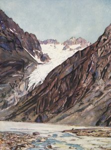 The Glacier Blanc of Mt Pelvoux by Auguste Gerardin