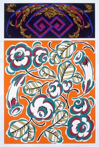 Interior design pattern, pub. 1921 by Auguste H. Thomas active 1910 1930s,.