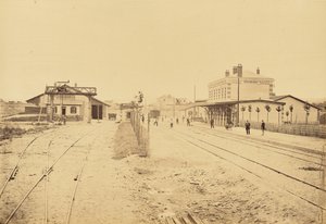 Montbrison Station by Auguste Hippolyte Collard