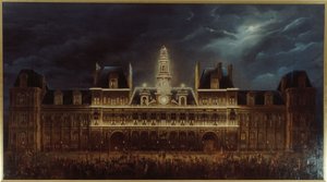 Illumination of the Hôtel de Ville for the King