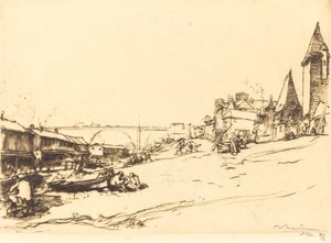 Angers - The House of the King of Poland by Auguste Lepere