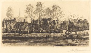 Banks of the Somme at Amiens by Auguste Lepere