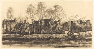 Banks of the Somme at Amiens by Auguste Lepere