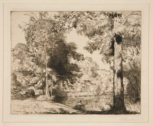 Banks of the Vie (Vendee) by Auguste Lepere